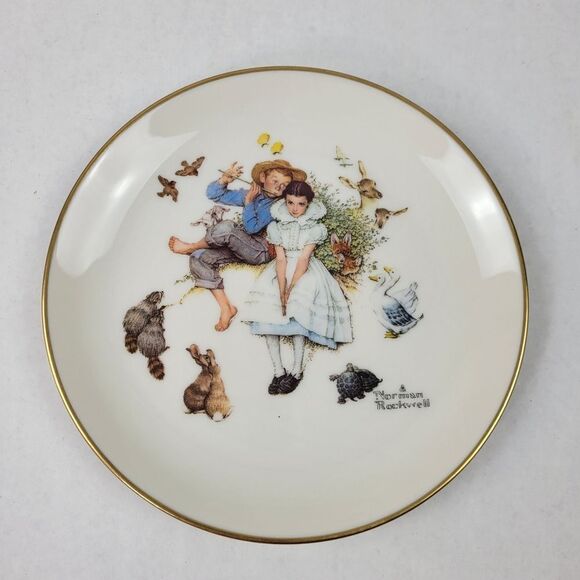 Norman‎ Rockwell "Spring Duet" Gorham Fine China Children's Set - Picture 4 of 15